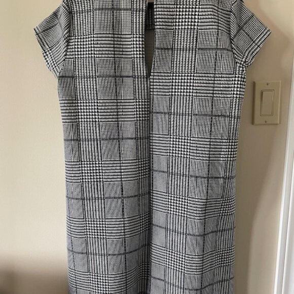 George  Sheath Cap Sleeves Herringbone Pattern Size L -New - Picture 7 of 9